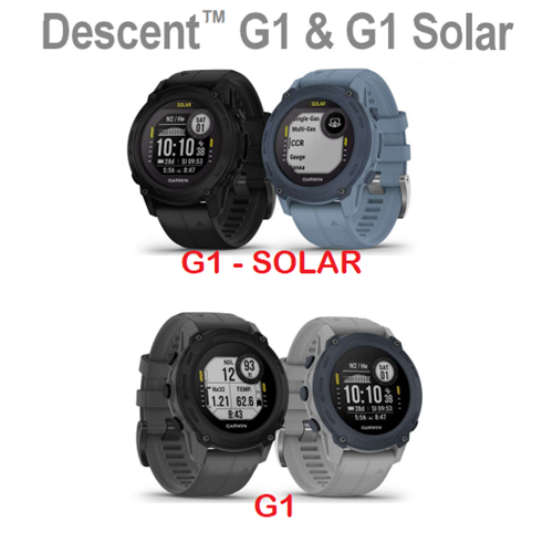 Descent G1 Solar GPS Dive Computer - Black